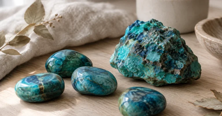 Chrysocolle : signification, vertus en lithothérapie et entretien